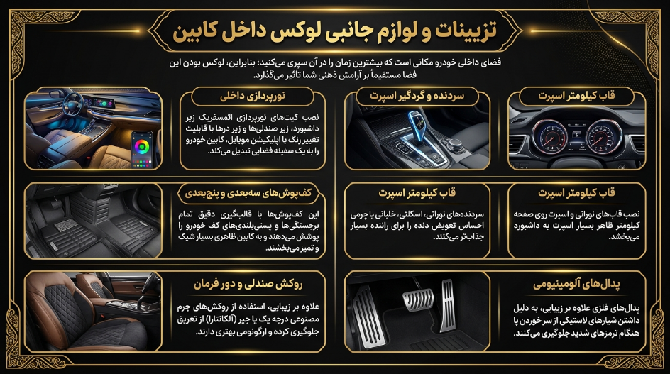 خرید لوکس و اسپرت داخل کابین 