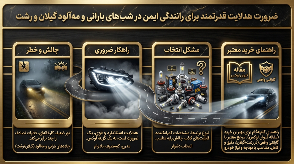 خرید هدلایت خودرو در رشت