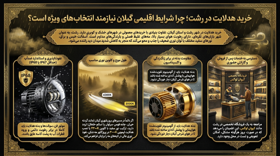 ضرورت خرید هدلایت در رشت