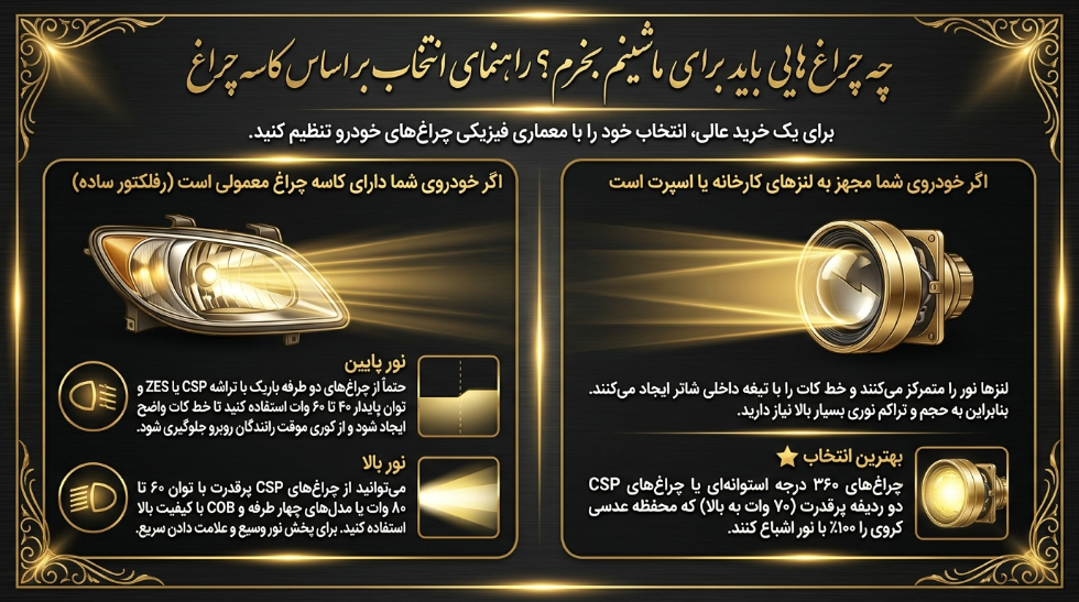 چه نوع هدلایتی بخرم؟