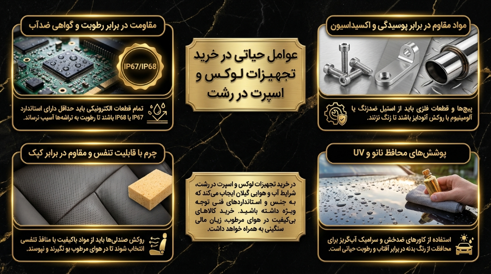 عوامل مهم در خرید لوکس و اسپرت در رشت